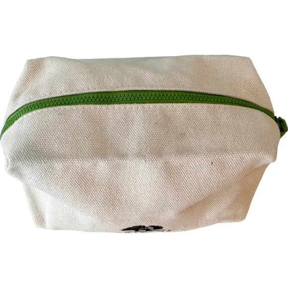 Origins Beige Canvas Cosmetic Makeup Toiletries Zip Travel Pouch Bag - Picture 3 of 11